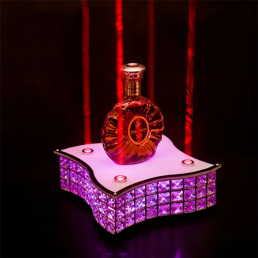 

LED Champagne Wine Bottle Presenter Champagne Bottles Glorifier for Wedding Party Nightclub VIP Serving Tray Wine Racks Display