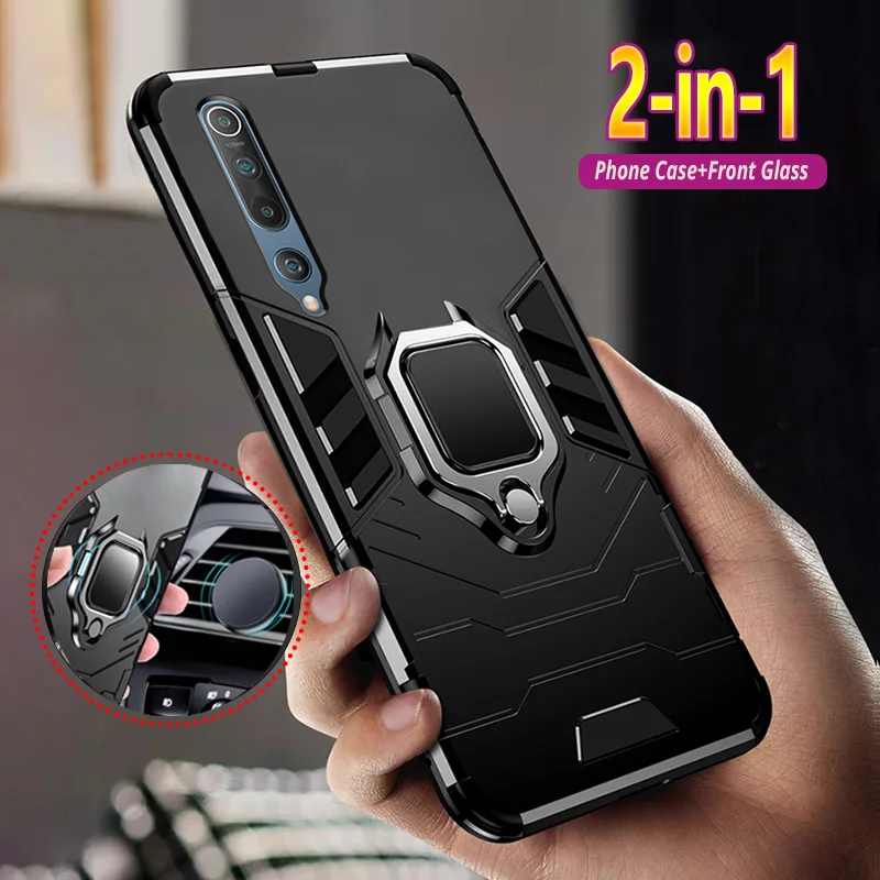 Armor Case For Xiaom MI10 MI9 MI8 Pro MI Note 10 9 8 SE CC9 CC9E 5X 6X A1 A2 Lite A3 9T Play ShockProof Phone Hybrid Phone Cover