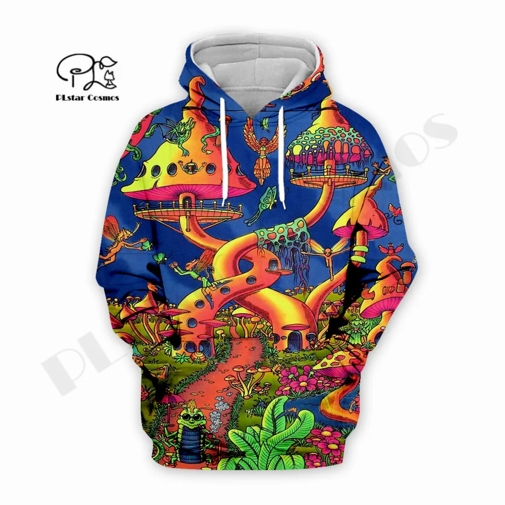 

PLstar Cosmos 3Dprint Newfashion Mushroom Hippie Art Harajuku Unique Streetwear Funny Awsome Casual Hoodie/Sweatshirt/Zip S-9