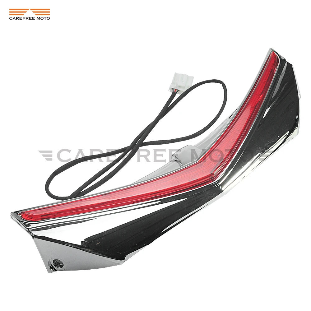 Chrome Motorcycle LED Rear Fender Tip Light Taillight Case for Honda GL1800 GoldWing F6B 2012 2013 2014 2015 2016