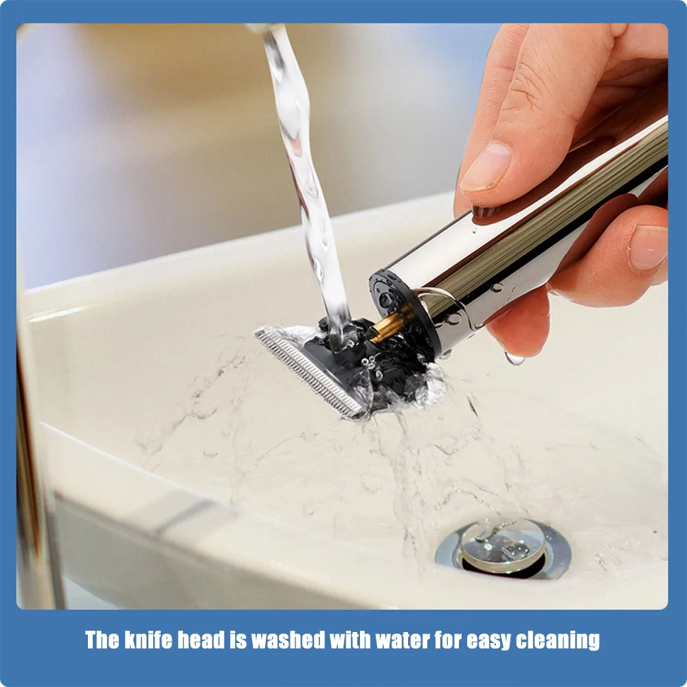 Mini USB Sạc Chuyên Nghiệp Kẹp Tóc Máy Cắt Tỉa Râu Điện Cắt Tóc Máy Kiểu Tóc Cắt Có Thể Điều Chỉnh