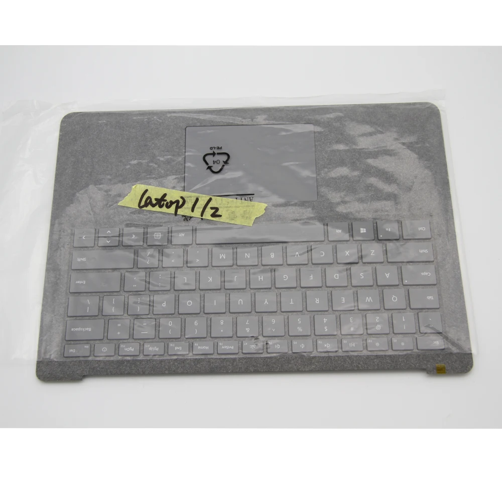 AAA+++ Keyboard For Microsoft Surface Laptop 1 Laptop 2 1769 1782 Topcase Assembly Keyboard with Trackpad Complete Gray