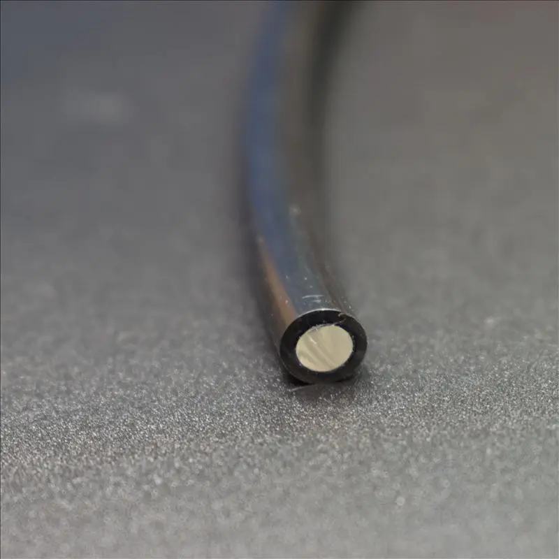 

10mX Inner 5mm outer 7mm diameter end glowr black PMMA fiber optic cable