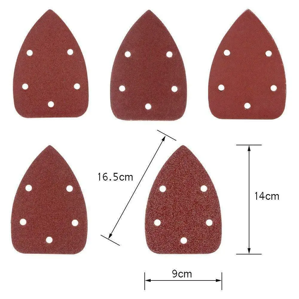 Imagem -04 - Folhas de Lixa do Detalhe do Laço do Gancho Detalhe Sanders Almofadas da Lixadeira do Rato 60 Grão 80 Grão 120 Grão 140 mm 40 Peças