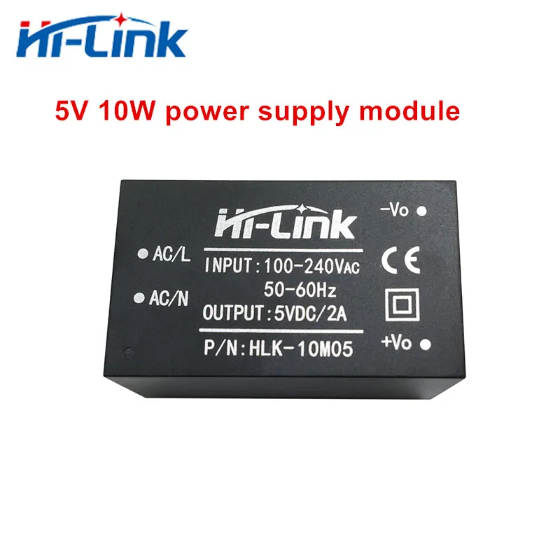 Free shipping Hi-Link manufacturer 2pcs 5V 10W 2A AC DC isolated switching step down power supply module AC DC converter module