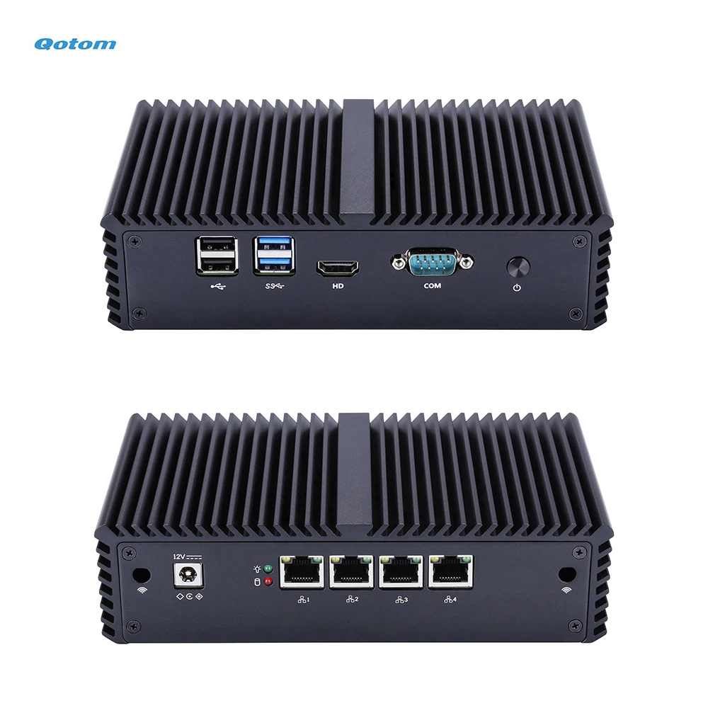 4x Gigabit Lan RS-232 Poorten Processor I3-5005U I5-5200U Daul Core 2.0 Ghz Qotom Soft Route Home Office Router Firewall