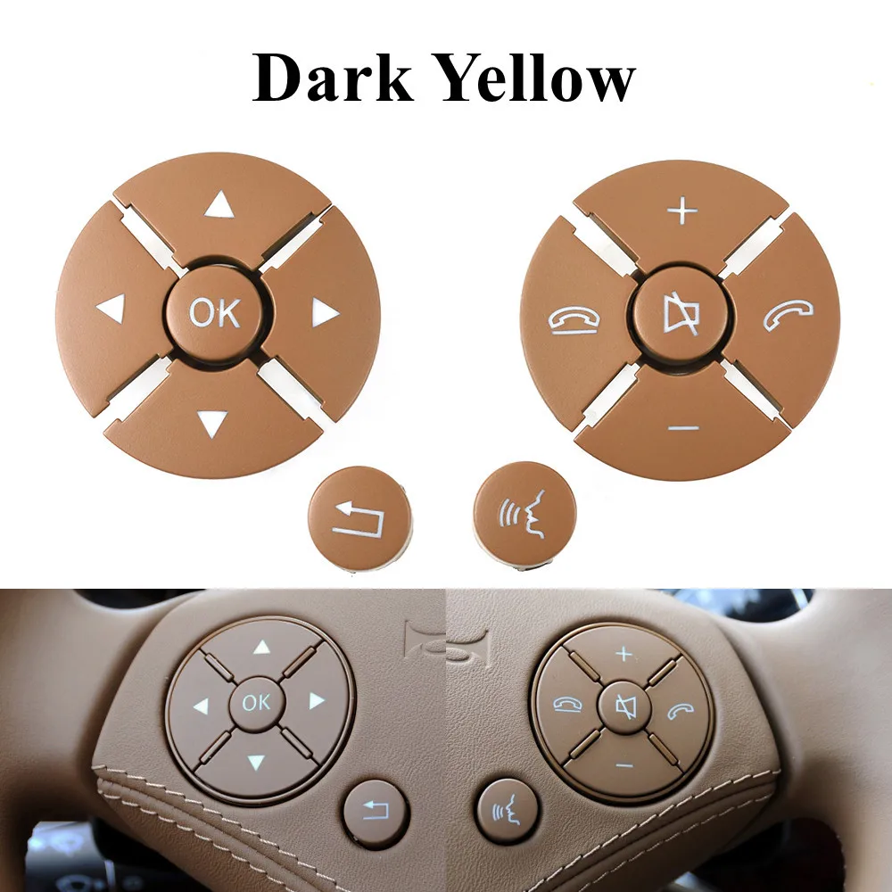 Car Interior Accessories Steering Wheel Button Switch Trim Replacement For Mercedes-Benz S CL Class W221 W216 S300 320 S400 S450