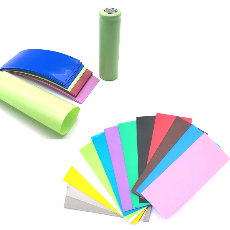 20Pcs 21700 Battery PVC Skin Sticker Shrinkable Wrap Cover Sleeve Heat Shrink Re-wrapping for Batteries Wrapper