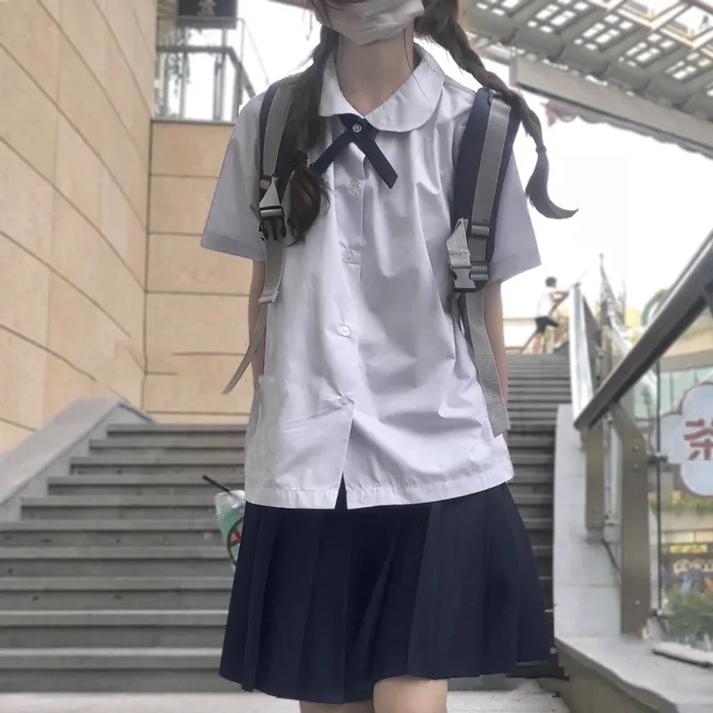 3ピース日本のjkアニメ制服,コスプレ衣装,女子高生,韓国,海軍,学生,トップス,スカート,ネクタイセット