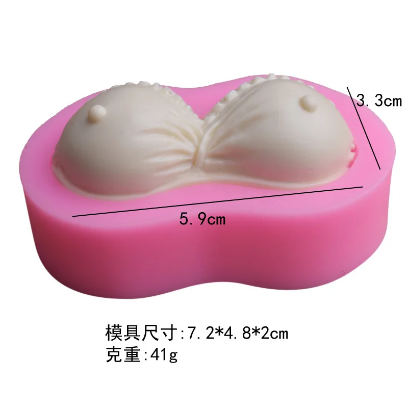 Sex bra shape silicone mold fondant cake decoration candle chocolate soap mold 3d pastry tools Sugarcraft Molds