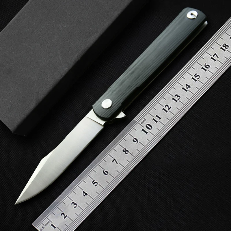 GENTRY flipper Folding Knife 9cr18mov Steel blade G10 Handle sharp Outdoor Camping hunting knife Survival Tactical EDC Tools