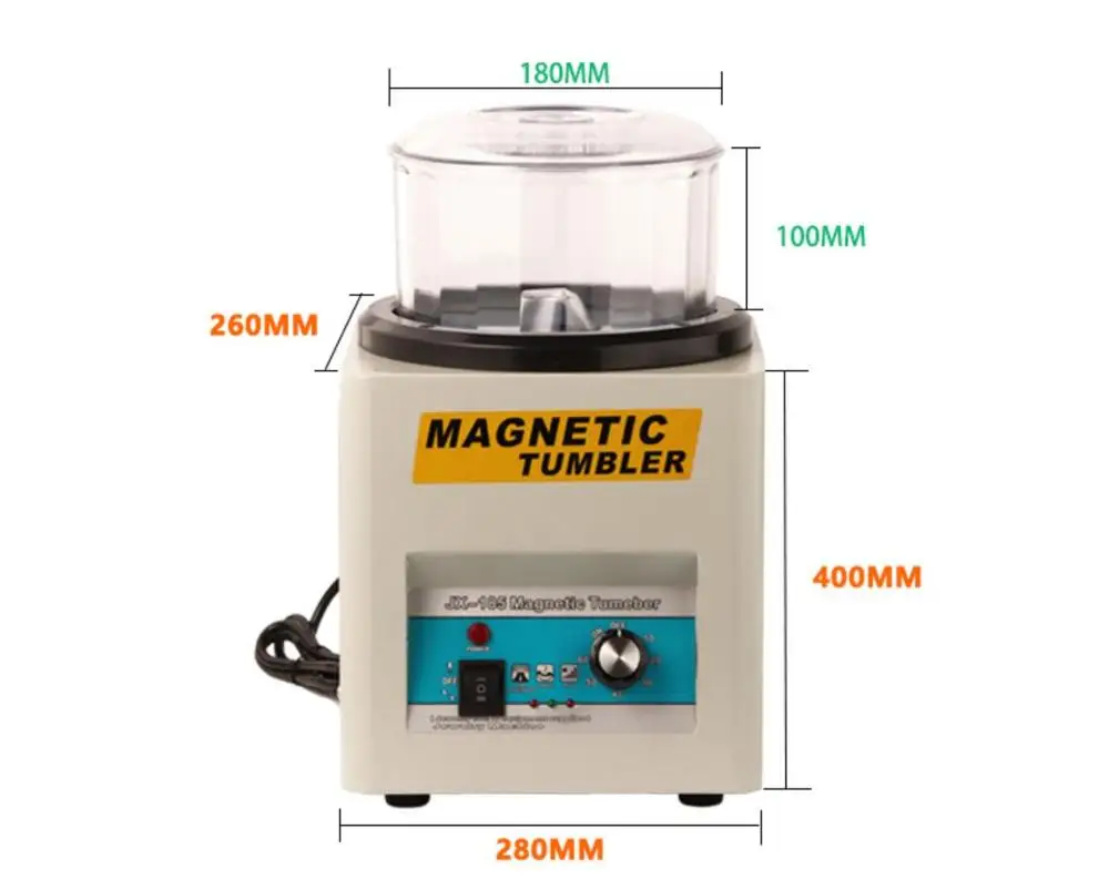 Imagem -02 - Copo Magnético Polidor de Jóias Máquina de Acabamento de Acabamento Pin Grating 600g Capacidade Jx185 110v 220v