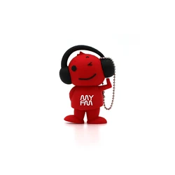 Usb Flash Drive Red Music Boy Disk Memory Stick Pendrive Pen Drive Mini High Quality Computer Gift 4G 8G 16GB 32GB 64GB Hot Gift