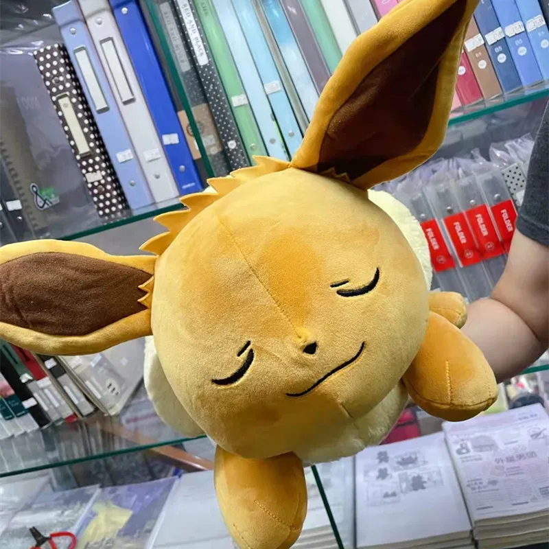 original PC centre Pokemon big Sleep Eevee plush toy stuffed toys doll doll Soft pillow Soft pillow 50CM