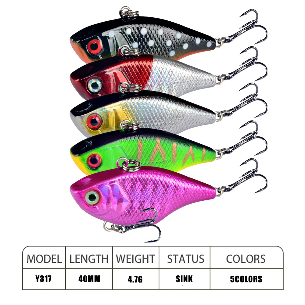 Señuelo duro ABS con anzuelos triples para pesca deportiva - imagen 4