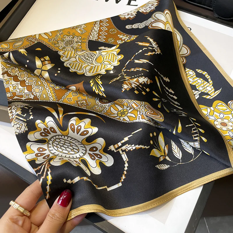 100 % natural silk mulberry scarf Women Fashion Neck Scarfs Office Lady Hair Foulard Kerchief Female Bandana Shawl Scarves