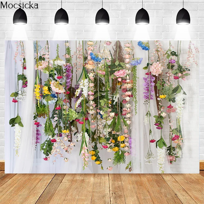 Moclicka spanduk latar belakang fotografi tema pernikahan alat peraga dekorasi pernikahan pengantin foto latar belakang