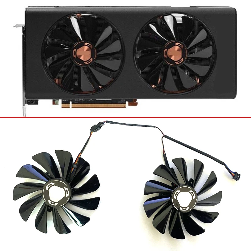 

NEW Cooler 95MM 4PIN DC12V FDC10U12S9-C RX 5500 XT 8GB GPU FAN For XFX Radeon RX 5500 RX 5600 5700 XT RAW II Cooling Fans