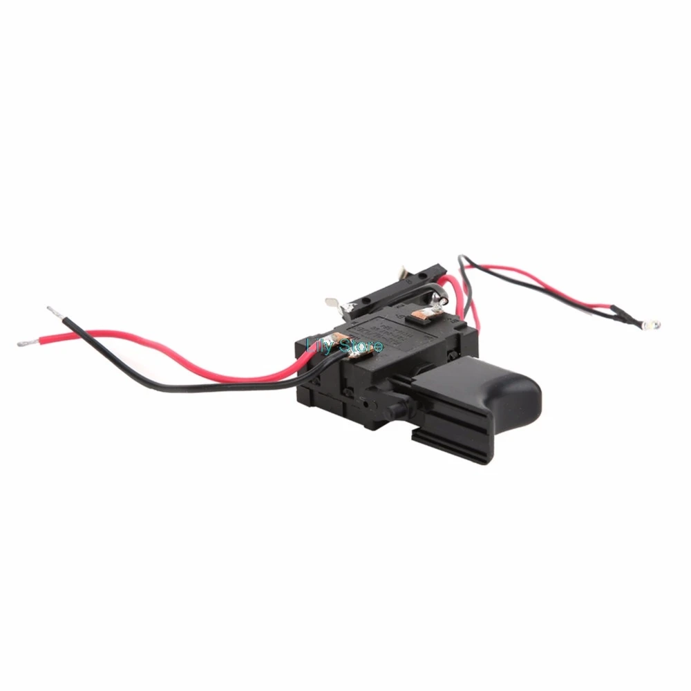 Interruptor de Taladro Inalámbrico con batería de litio, FA8-16/3, 7,2 V-24V, 16A, Control de velocidad, disparador de taladro eléctrico con luz