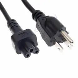 0.3m US NEMA 5-15P to IEC C5 AC Power Cord, American Standard Three plug to C5 Extension Cable For Notebook
