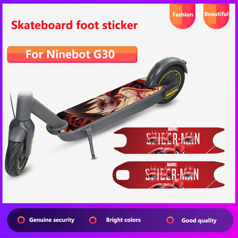 Electric Scooter Half-pack Personalized Decorative Foot Stickers Anti-scratch and Anti-skid For Ninebot MAX G30