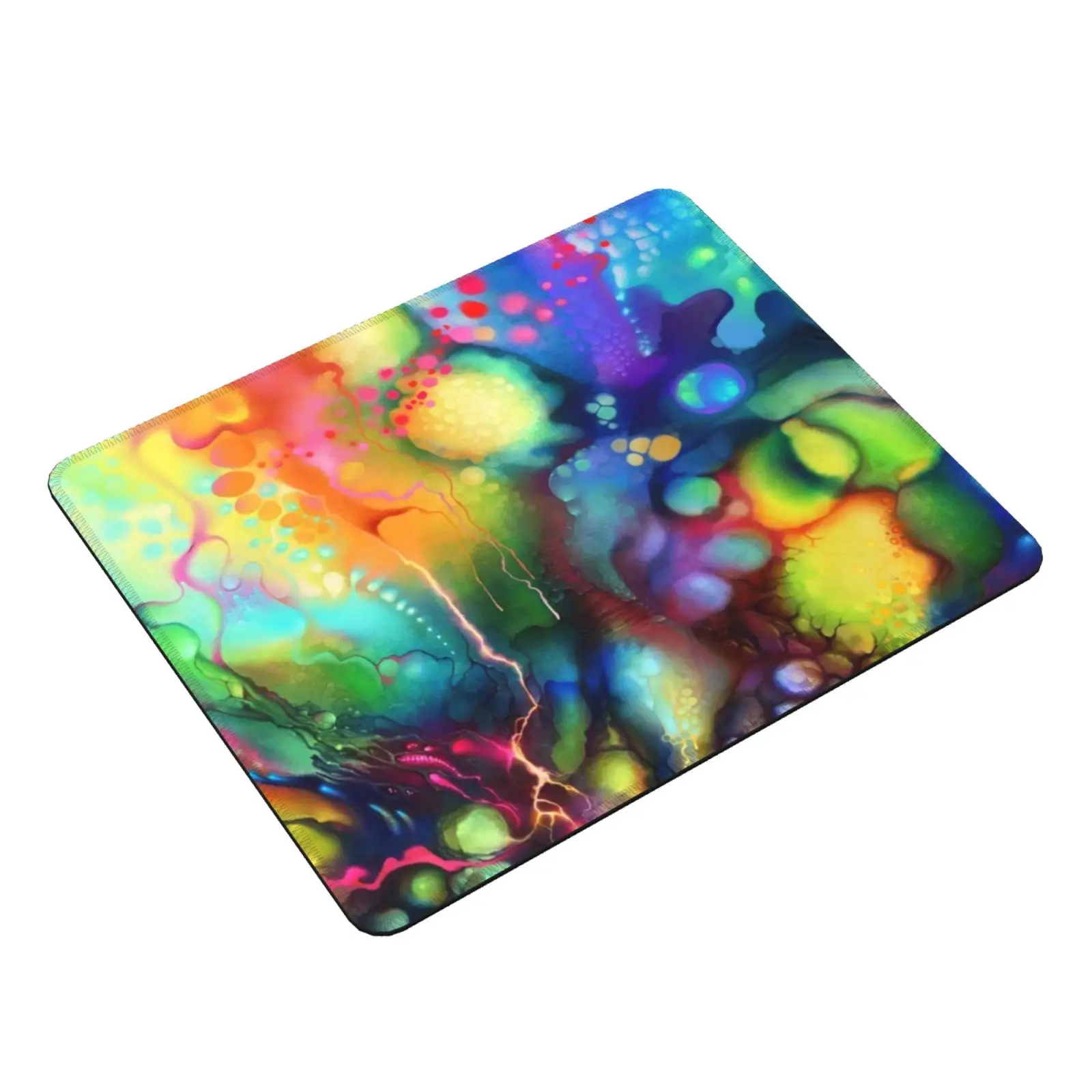 Post Mental Stains-Digital Painting Mouse Pad DIY Print Cushion Jeffjag Bright Vibrant Colorful Colors