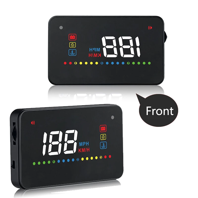 On-board computer hud display car head up display obd2 display speedometer obd2 temperature water Projection on the windshield