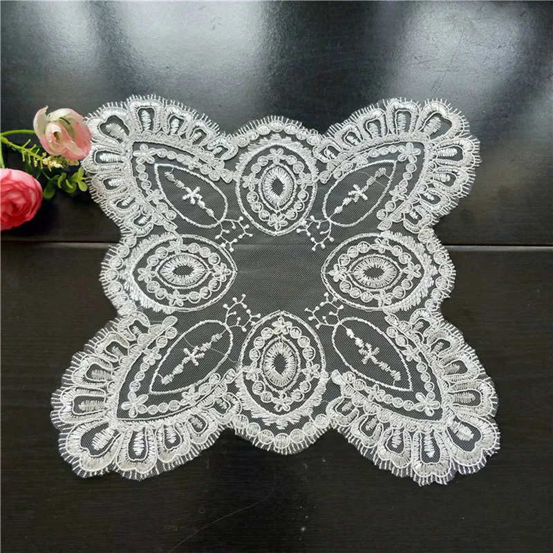 Promotional European Mesh Gold Velvet Stitching Napkin Placemat Pad Cushion Vase Lamp Mat Small Jewelry Cover Fabric Tablecloth