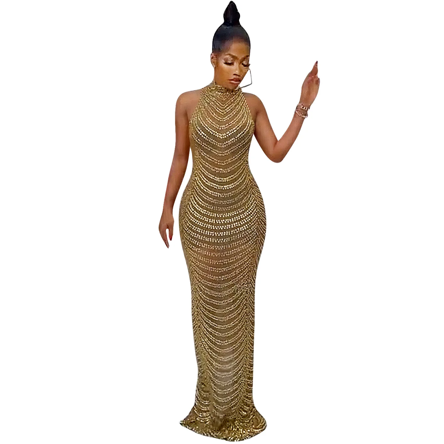 African Dresses for Women 2021 New Clothes Dashiki Africaine Femme  Party Africa Maxi Long Dress African Clothes for Women