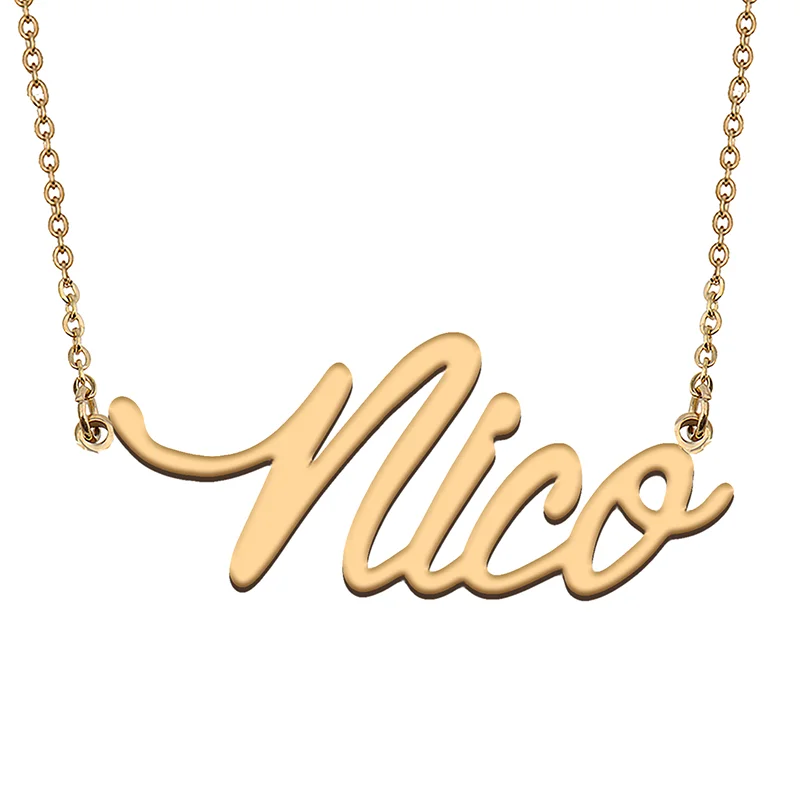 

Nico Custom Name Necklace Customized Pendant Choker Personalized Jewelry Gift for Women Girls Friend Christmas Present