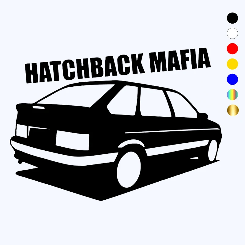 CK2763# VAZ 2114 hatchback mafia funny car sticker vinyl decal white/black car auto stickers for car bumper window car decor