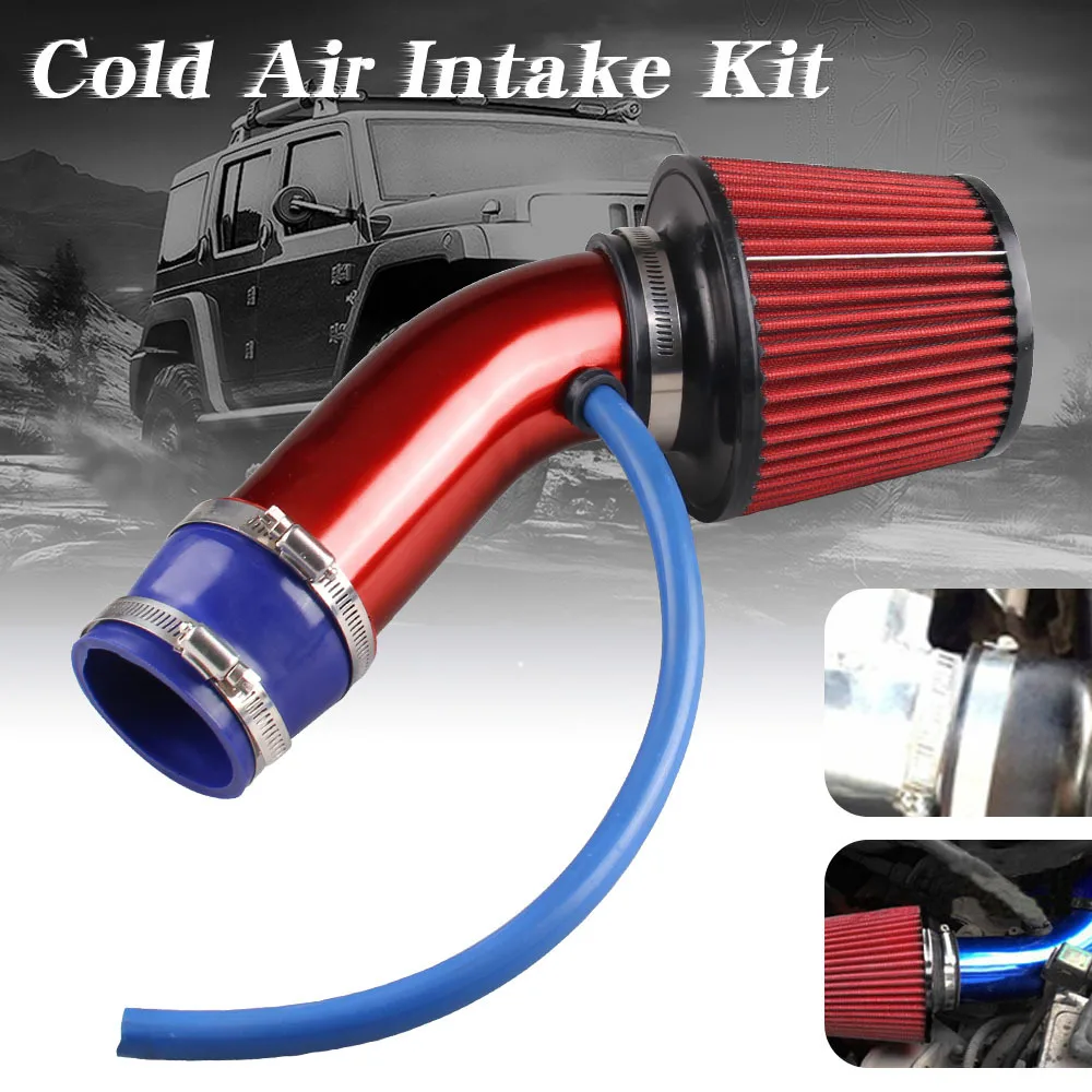 3 Inch  Aluminum Pipe Car Turbo Piping Cold Air Intake System Filter 76mm