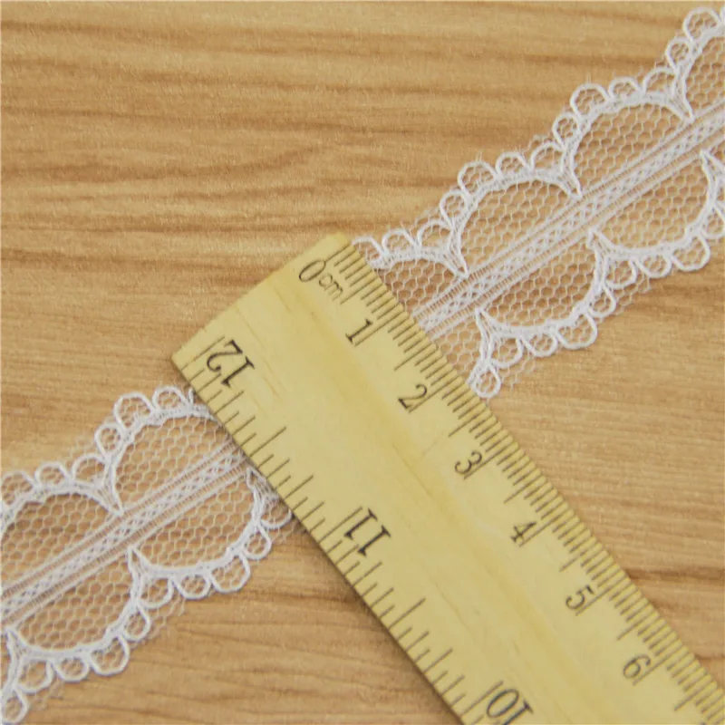 

White Lace Mesh Fabric 400 Yard Trim Cami Rendas Apliques Wedding Sewing Supplies Craft Costuras Accesorios L265-2