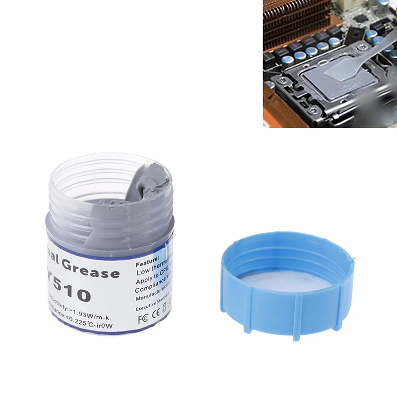 

15g HY510 CPU Thermal Grease Compound Paste Heat Conductive Silicone Paste For CPU GPU Chipset Cooling