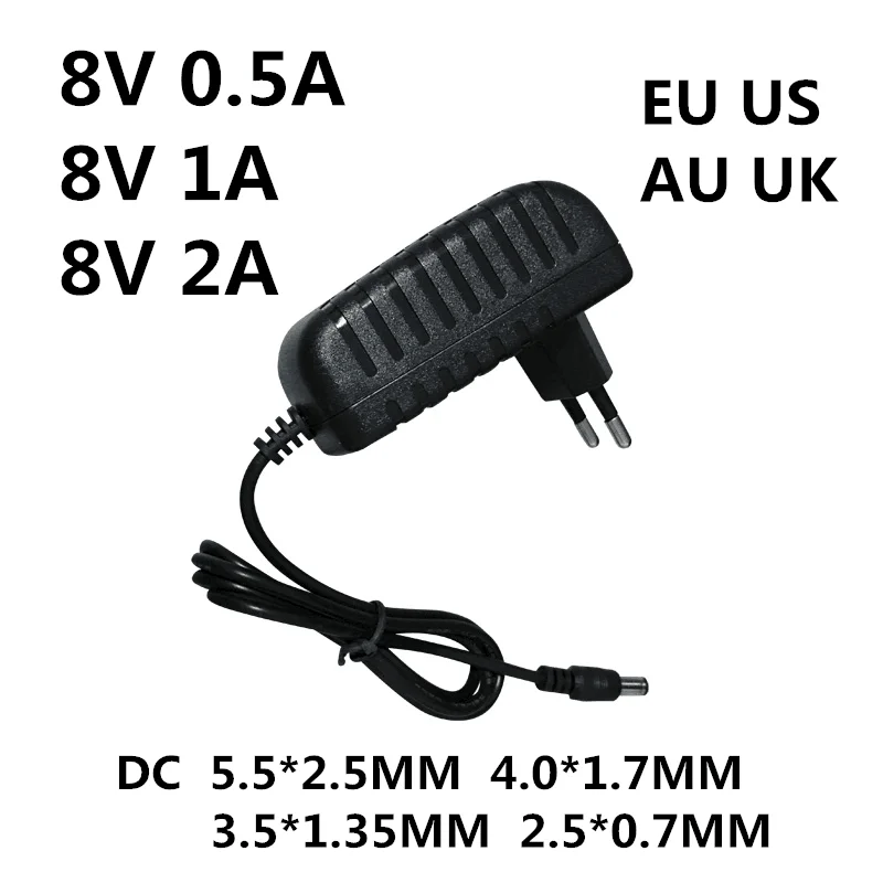 Adattatore AC/DC 100-240V 8V: La Soluzione Perfetta per Caricare Dispositivi in Tutta Europa