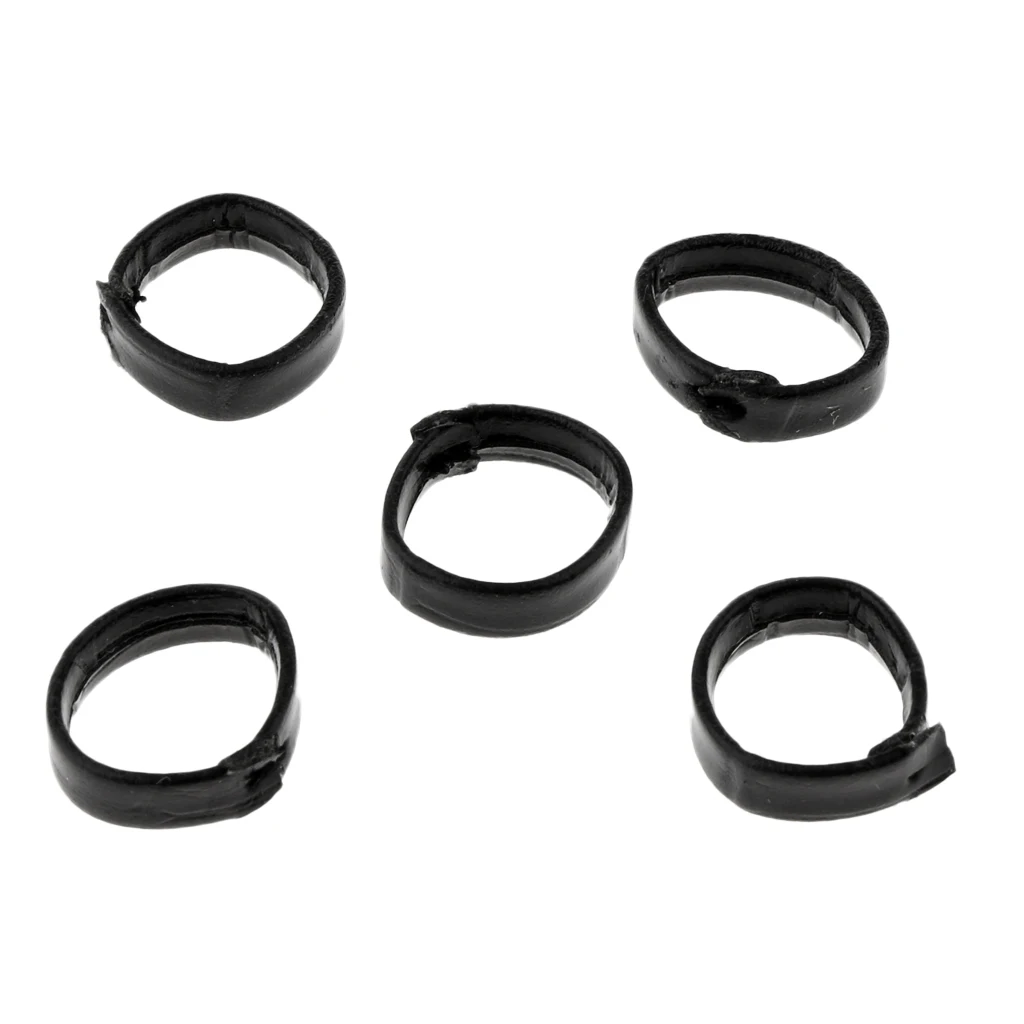 5pcs/Pack Watch Band Loop PU Leather Watch Strap Keeper Replacement Holder Ring Retainer