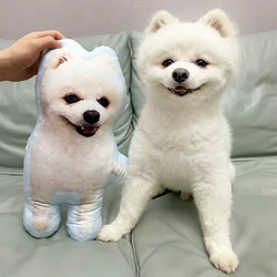 Cojín con foto personalizada para mascotas, juguetes de animales de peluche, almohada personalizada para perro y gato, cojín con imagen, regalos de Navidad, regalo conmemorativo