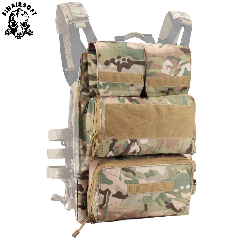 SINAIRSOFT Tactical Pouch Zip-on 2.0 Panel Platform For JPC CPC AVS Vest Vertical And Horizontal GP Magazine Expandable Pocekts