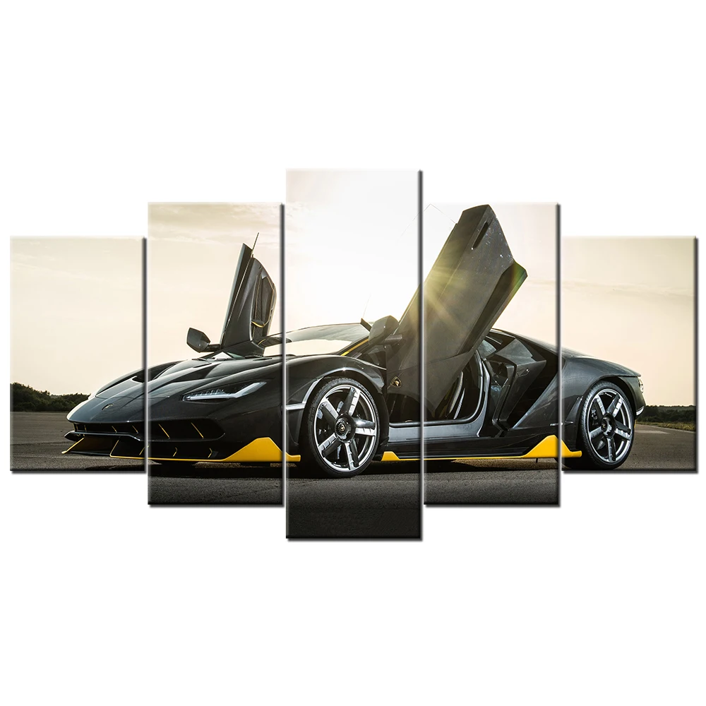 

Modular Pictures Wall Art HD Prints 5 Pieces Centenario Supercar Canvas Painting Home Bedside Decor Poster