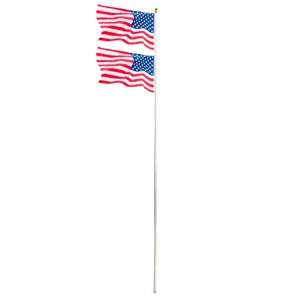 25ft Flagpole With America Flag Kit Aluminum Alloy Adjustable Retractable Pole Outdoor Garden Decor For Day Independence Day