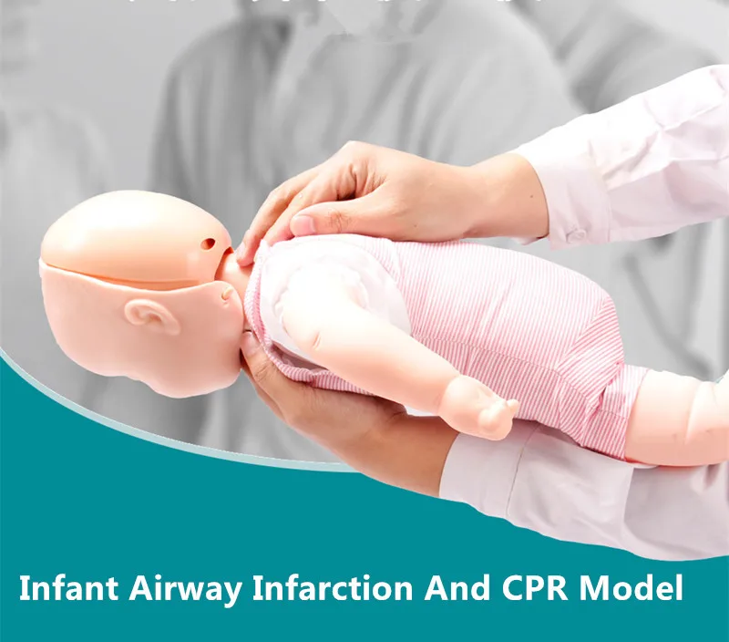 Infant Airway Infarction And CPR Model，Respiratory Poly-Stop Choking Maneuvers First Aid for Hospital School Educational