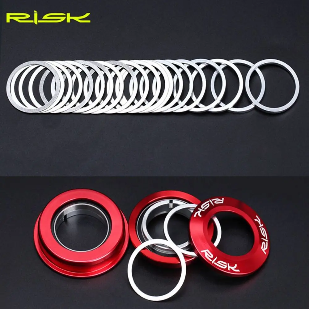 

6pcs High Quality Gap adjustment Aluminium Alloy Bicycle Headset Washer Bike Fork Dust Cover Adjusting Washers