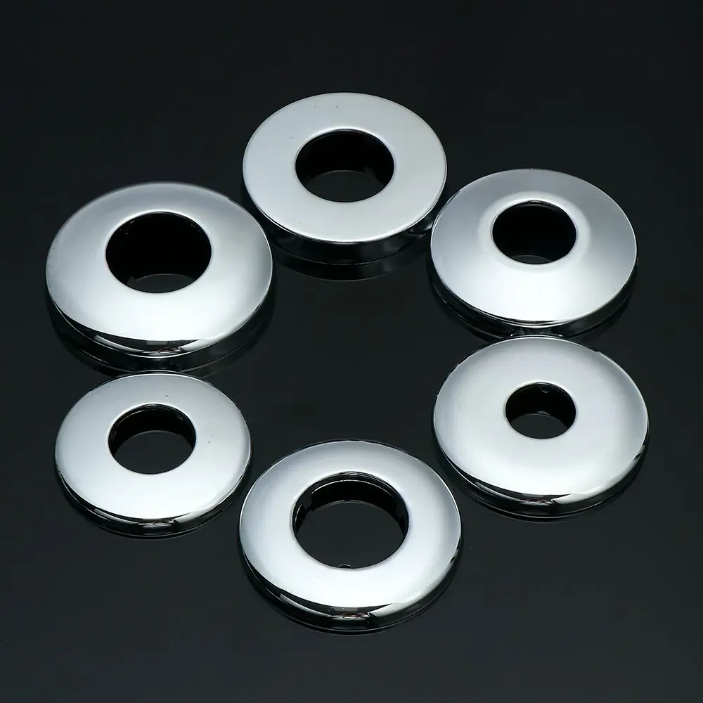 

New Wall Flange Chrome Pipe Wall Covers Faucet Decor Faucet Accessories Faucet Decorative Cover