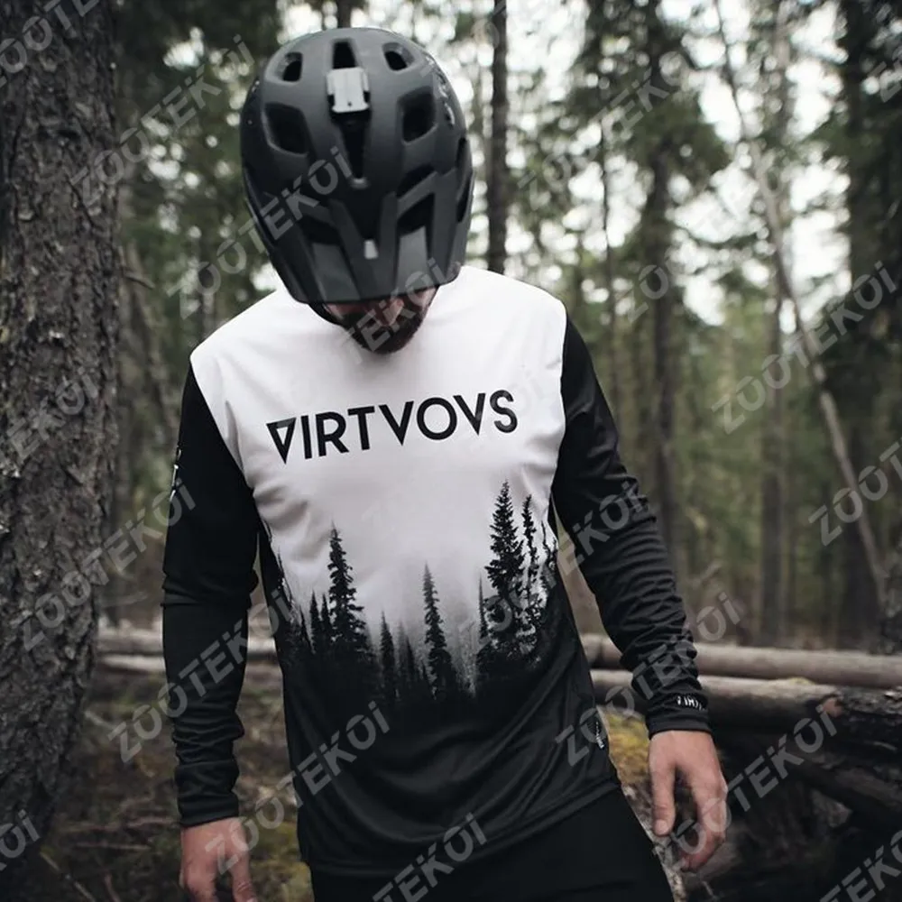 Virtuous Motocross Jersey Mountain Enduro Racing Shirts Cycling Jersey DH MX 2022 Downhill Bike Clothing Long Sleeve T-Shirt