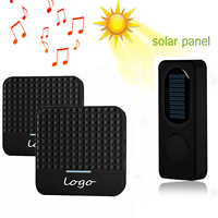 Solar Wireless Doorbell Low Power Home IP65 Waterproof 300M Door Bell Chime Outdoor Doorbells