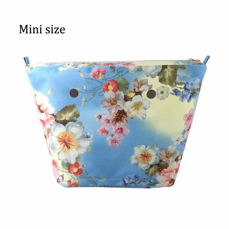 Floral Border Waterproof Inner Lining Insert for Obag O Bag Classic Mini inserts interior for o bag accessories silicon handbag