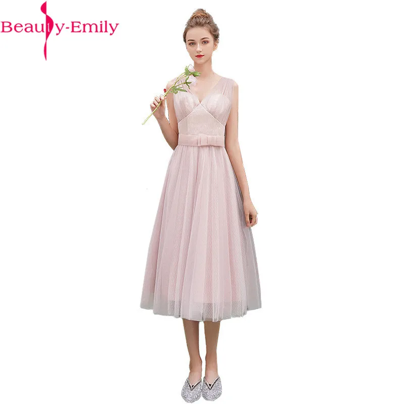 

Pink Bridesmaid Dress Ankle Length Sexy Boat Neck One Shoulder Formal Prom Party Gown For Girlfriend Slim Banquet Dress Women