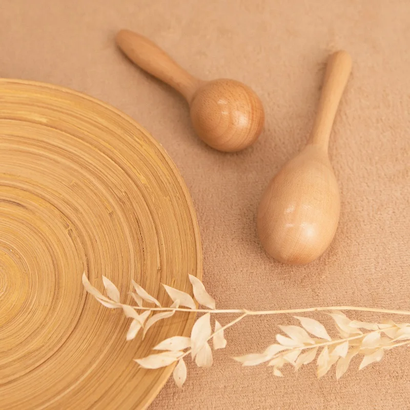 Martillo de arena de madera para niños, sonajeros de Maraca, juguete educativo, recuerdo de fiesta Musical, juguetes agitadores para bebés, 1 pieza