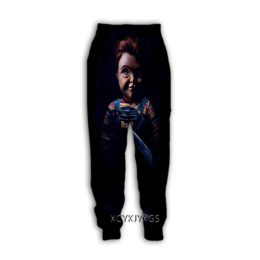 Xinchenyuan جديد الإبداعية الرعب تشاكي ثلاثية الأبعاد طباعة Pants غير رسمية Sweatpants مستقيم السراويل Sweatpants الركض السراويل بنطلون K06