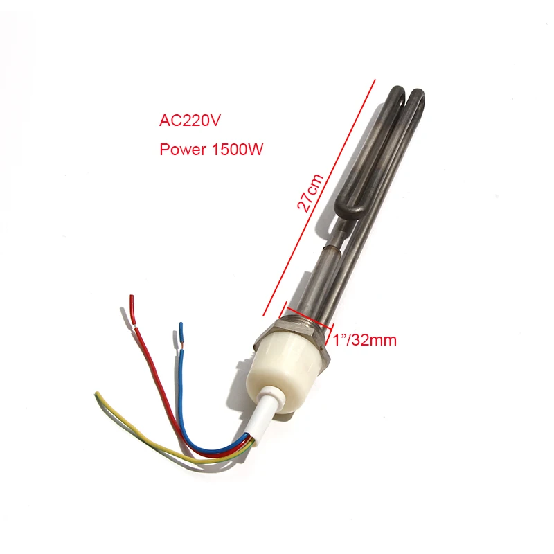 AC220V Water Heaters Tank Parts Solar Electric Heating Element Straight type 27CM Tube 1